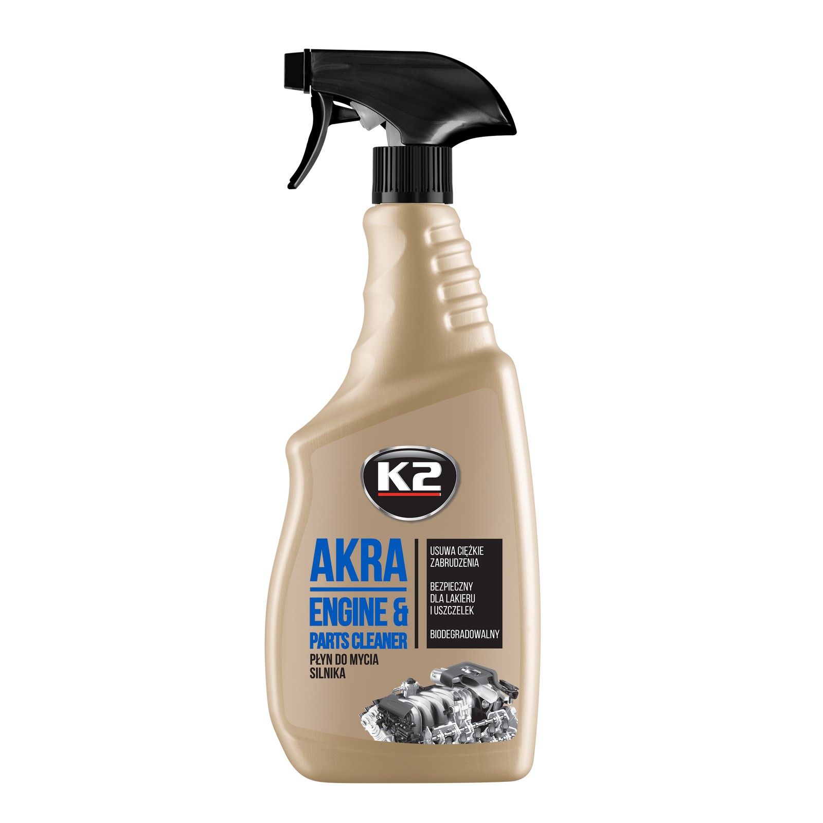 K2 AKRA 750ML solutie pt.curatat motorul pe exterior cu pulverizator