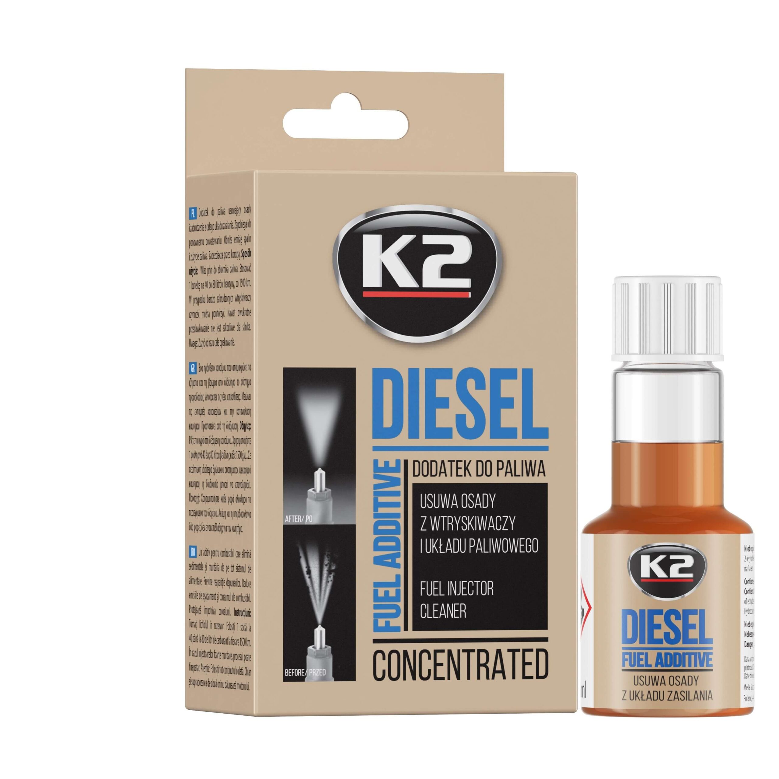 K2 DIESEL 50ML Curatitor injector diesel