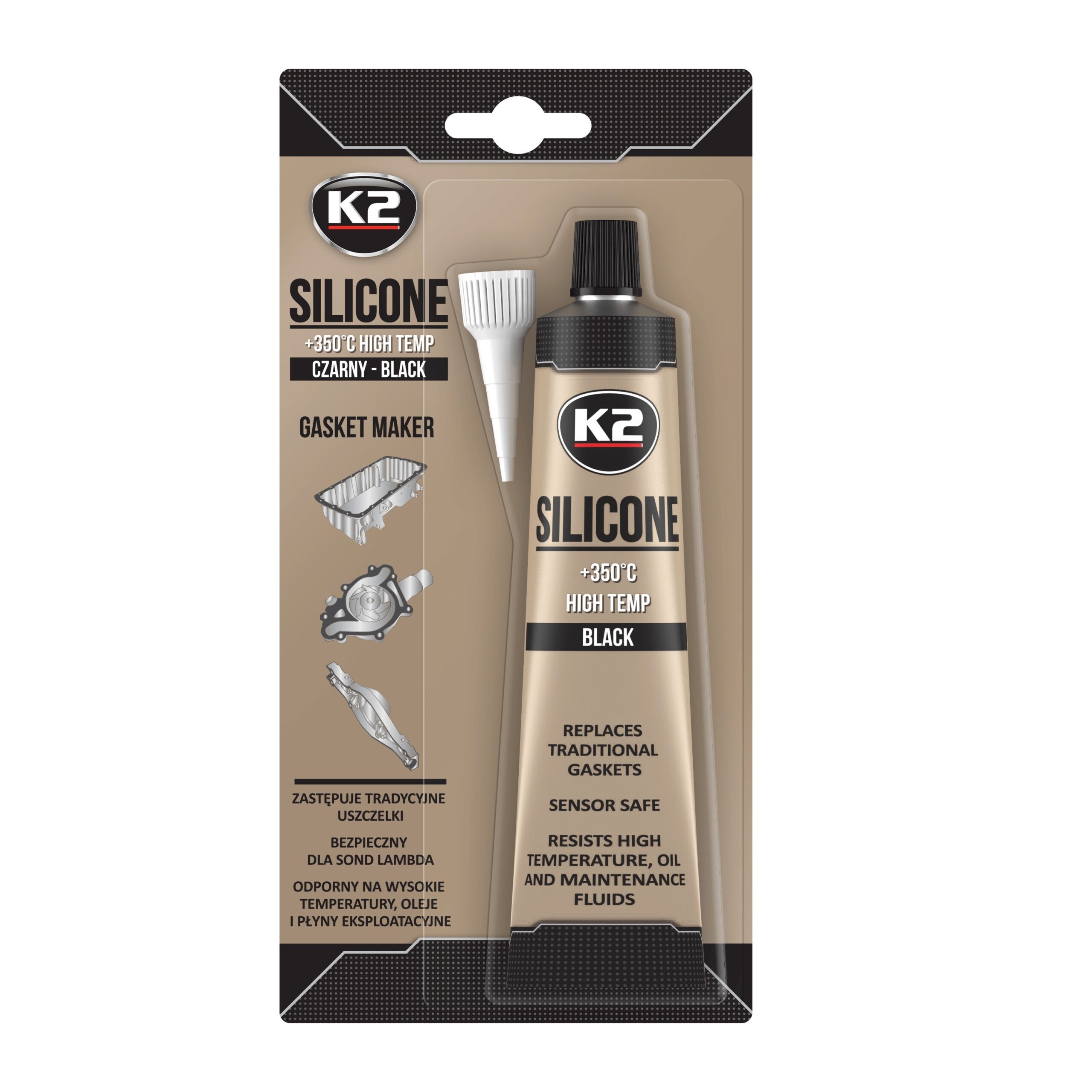 K2 SILIKON NEGRU 85GR SILICON GARNITURI NEGRU 85GR
