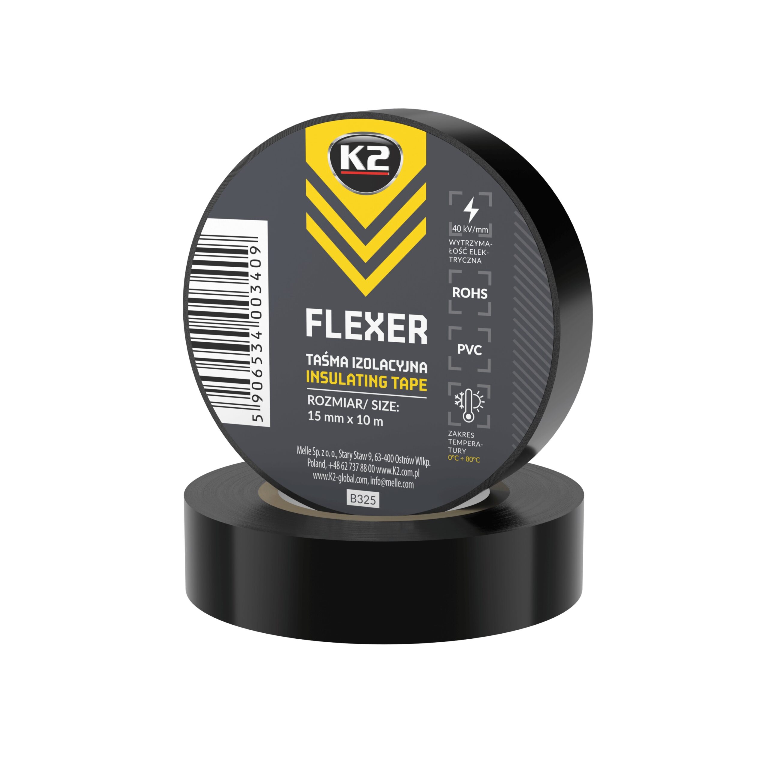 K2 BANDA IZOLATOARE 15MMX10M