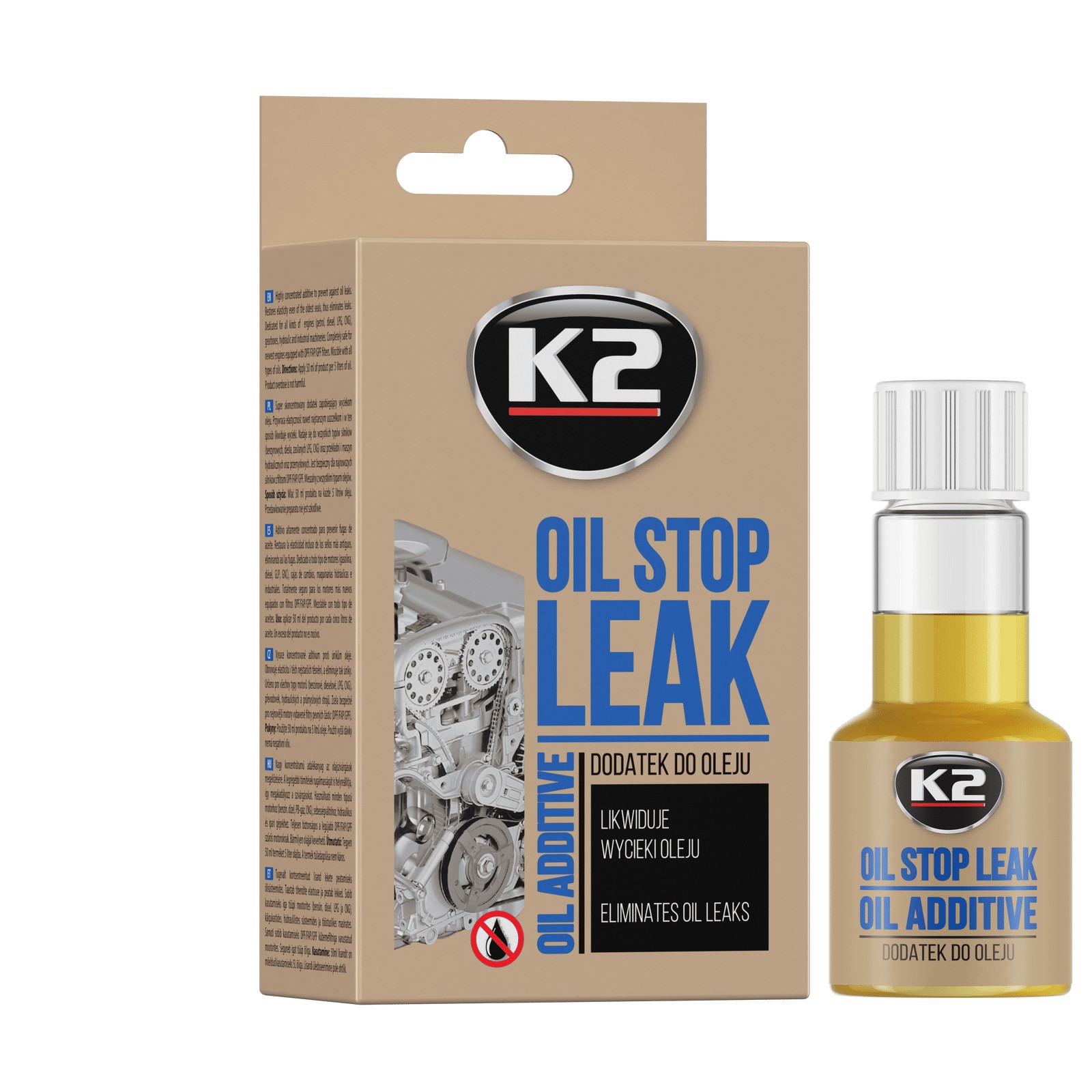 K2 STOP LEAK OIL ADITIV PT.STOPAREA SCURGERILOR DE ULEI 50ML