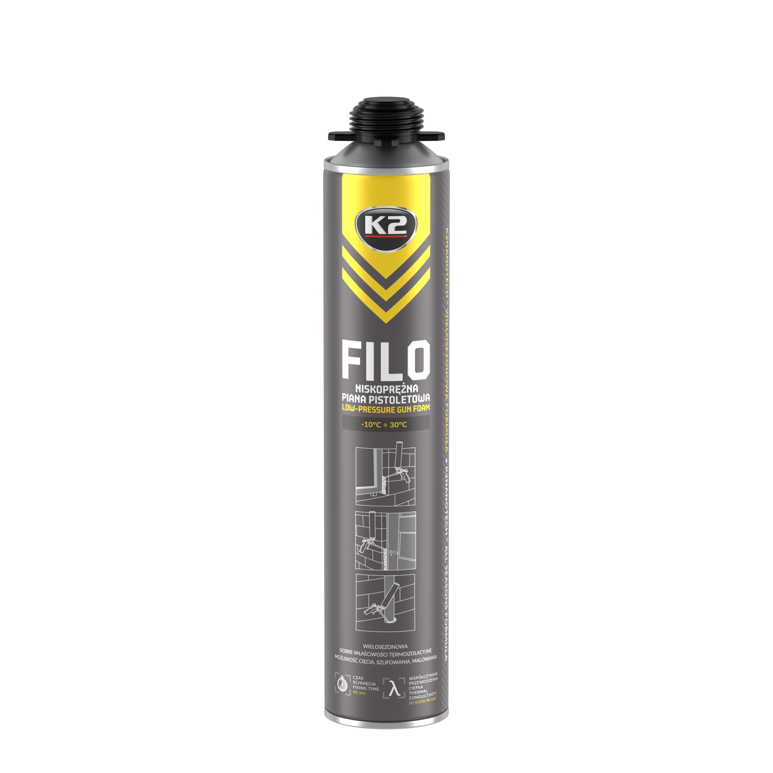 K2 FILO SPUMA DE MONTARE PISTOL 750ml