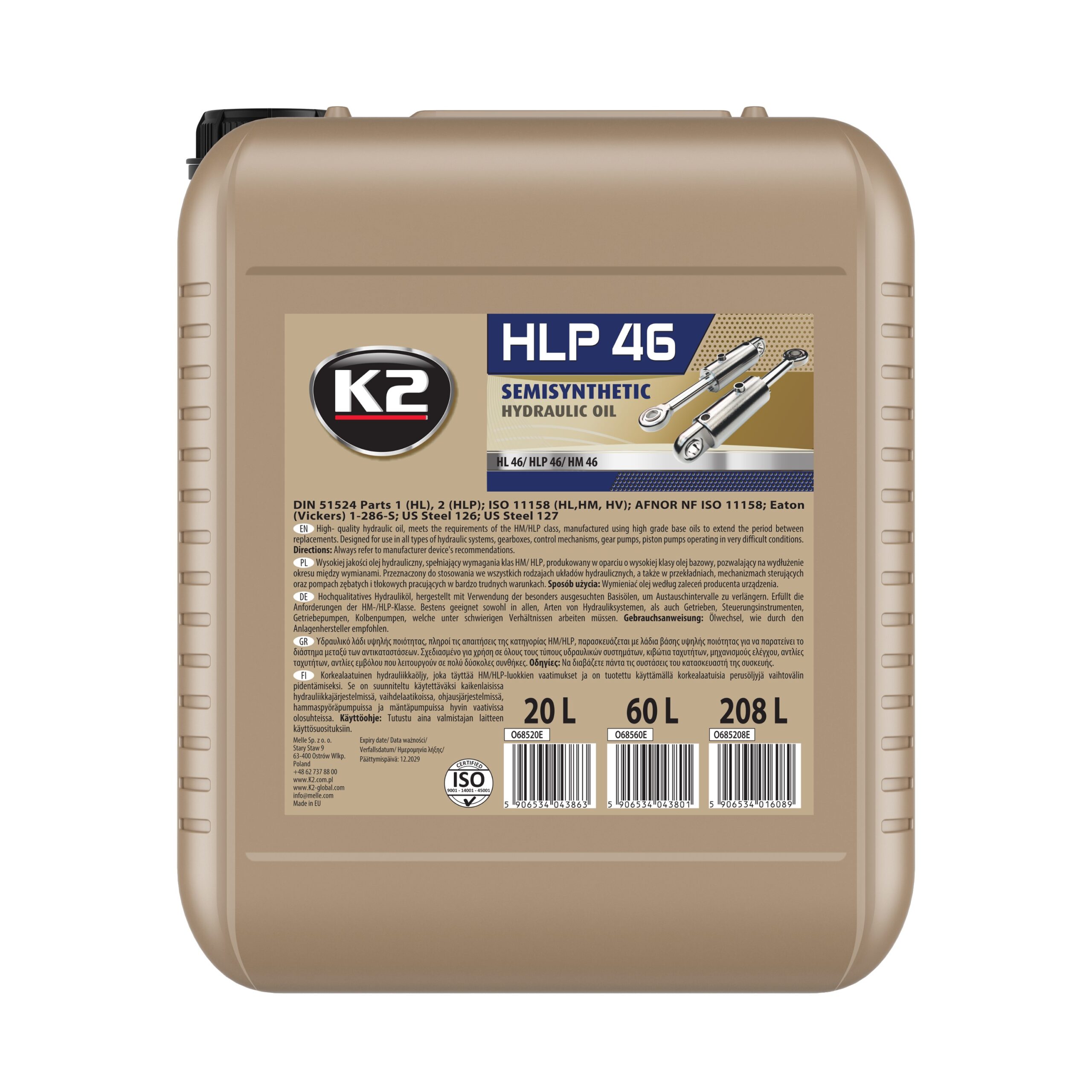 K2 HL/HLP/HM 46 20L