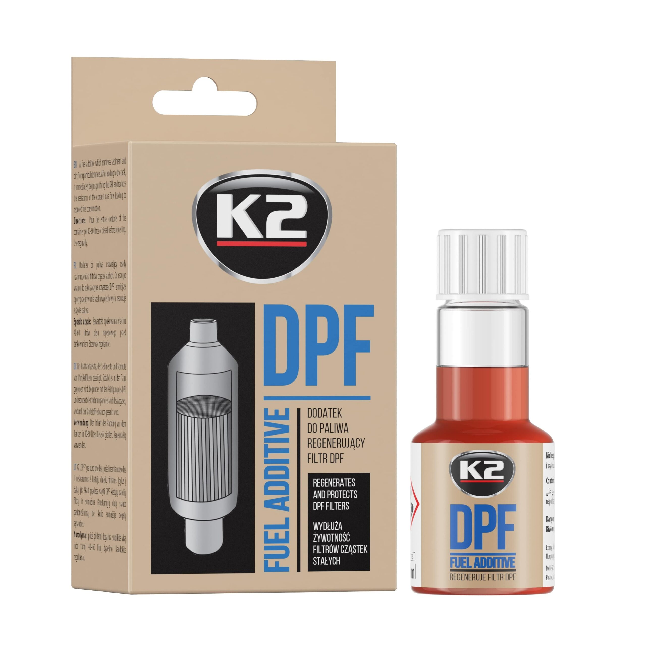 K2 DPF 50ML Regenereaza si protejeaza dpf