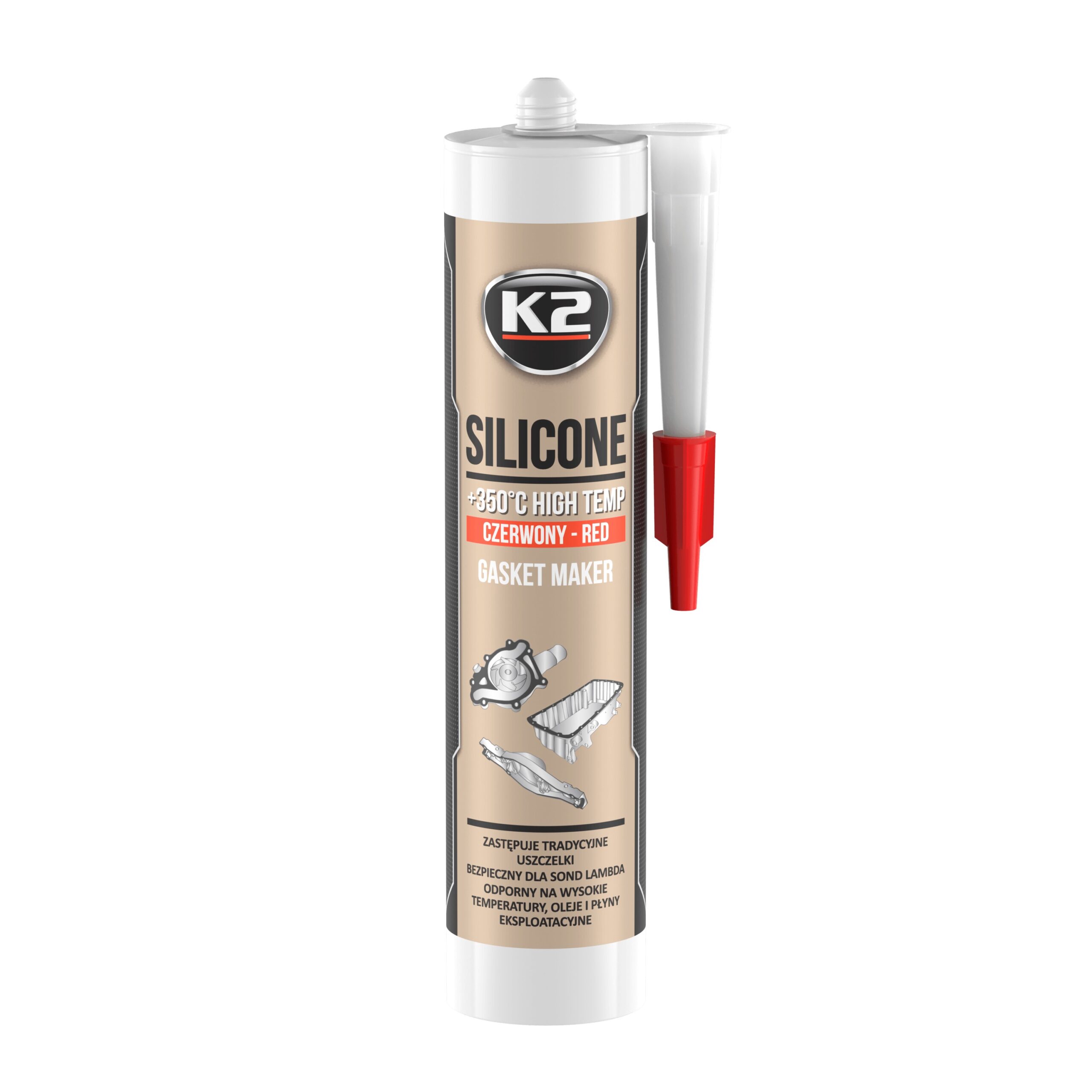 K2 SILIKON GARNITURI ROSU 300GR 350C