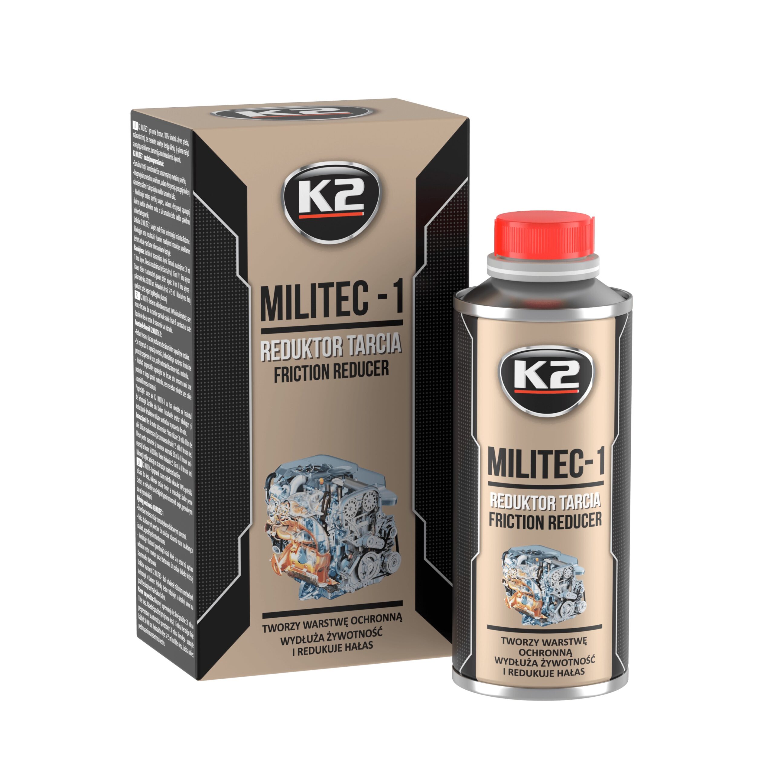 K2 MILITEK - 1 250MLADITIV ULEI SINTETIC
