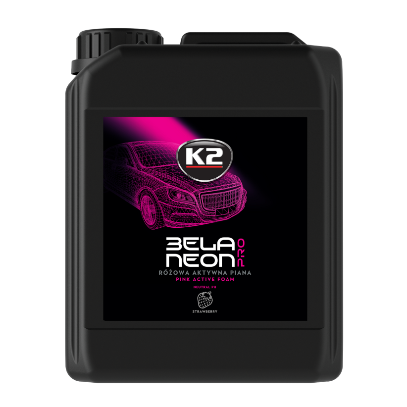 K2 BELA NEON PRO 5L PINK SPUMA ACTIVA ROZ CU AROMA DE CAPSUNI Buc.