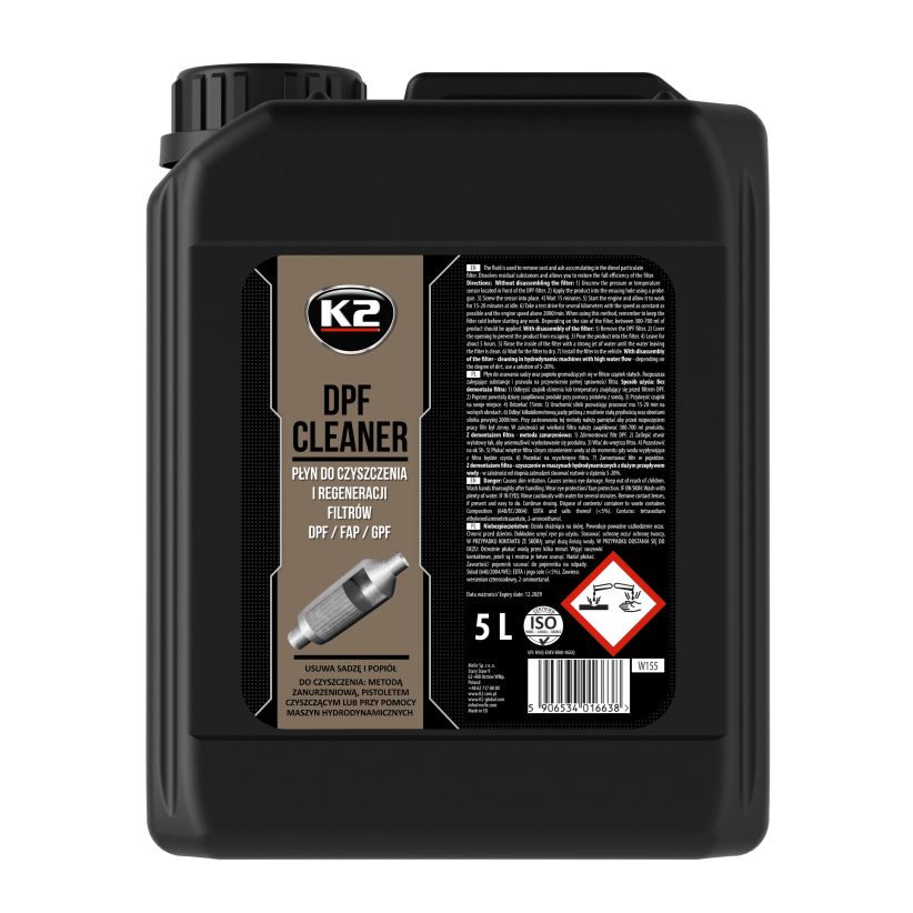 K2 DPF CLEANER 5L DIESEL PARTICULE CLEANER