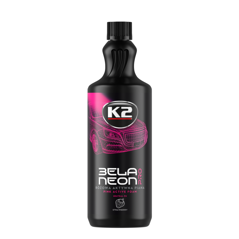 K2 BELA NEON PRO 1L PINK SPUMA ACTIVA CU AROMA DE CAPSUNI- BUC 
