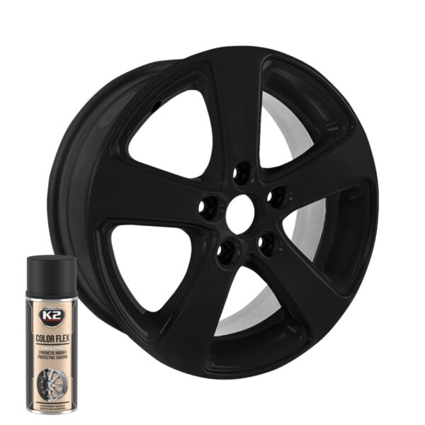 K2 COLOR FLEX NEGRU MAT 400 ML - Image 2