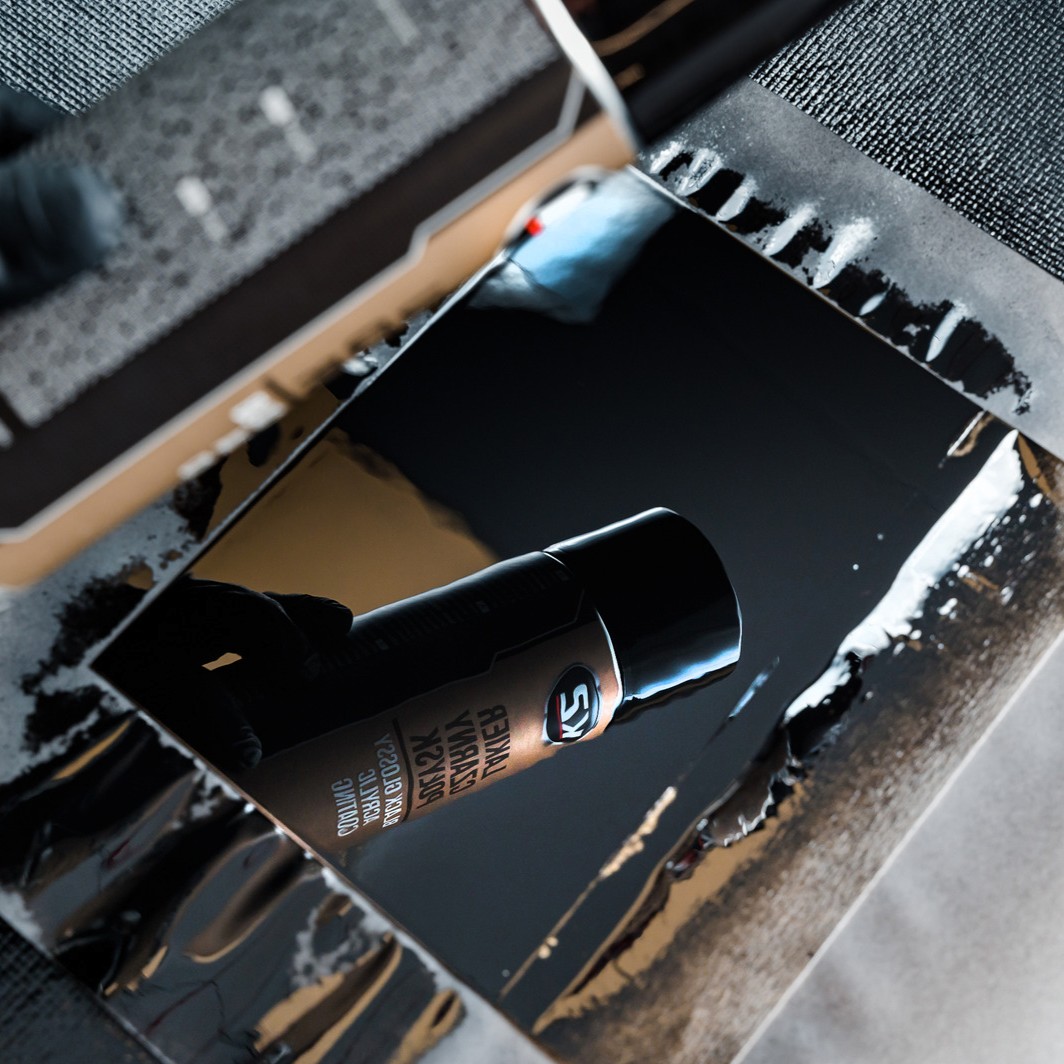 Lac acrilic K2 negru lucios 500 ml - imagine 3