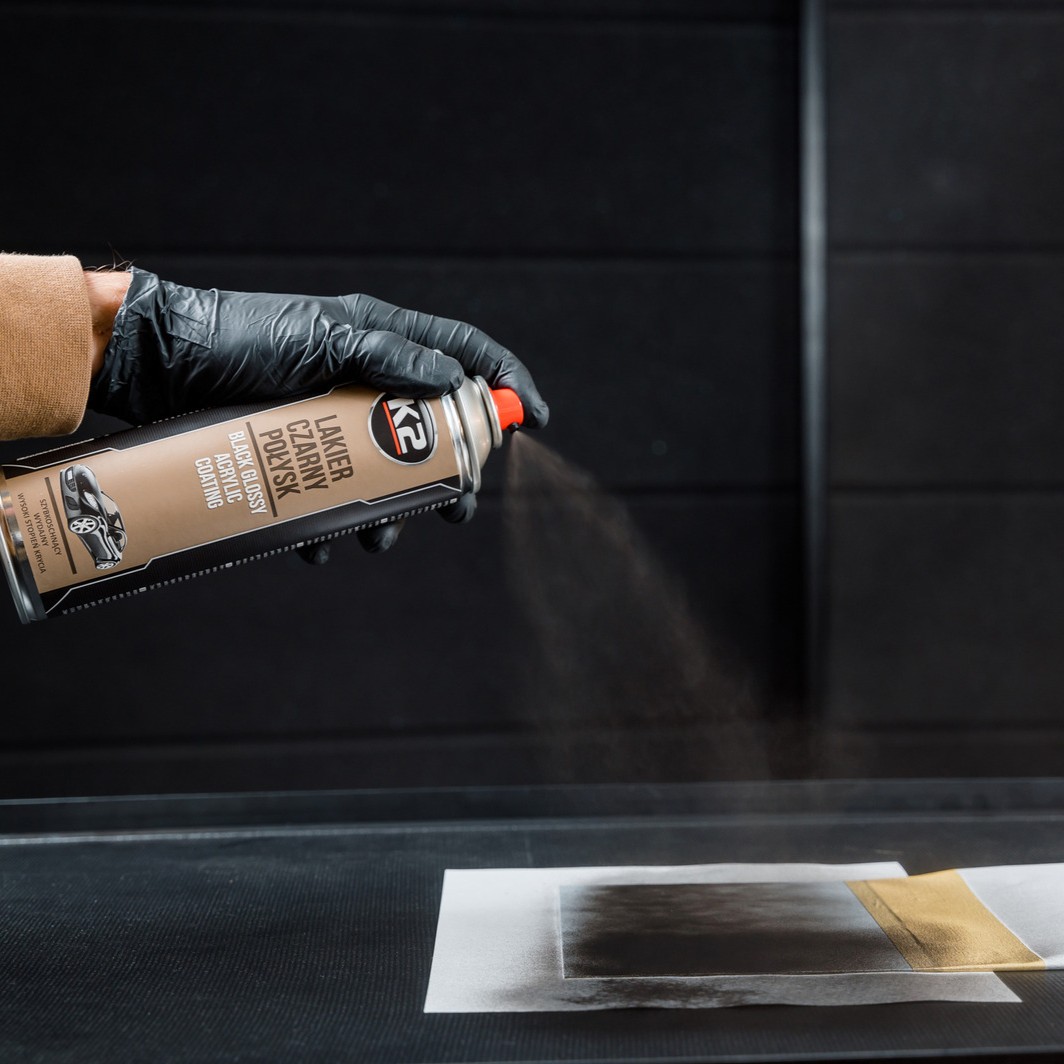 Lac acrilic K2 negru lucios 500 ml - imagine 6